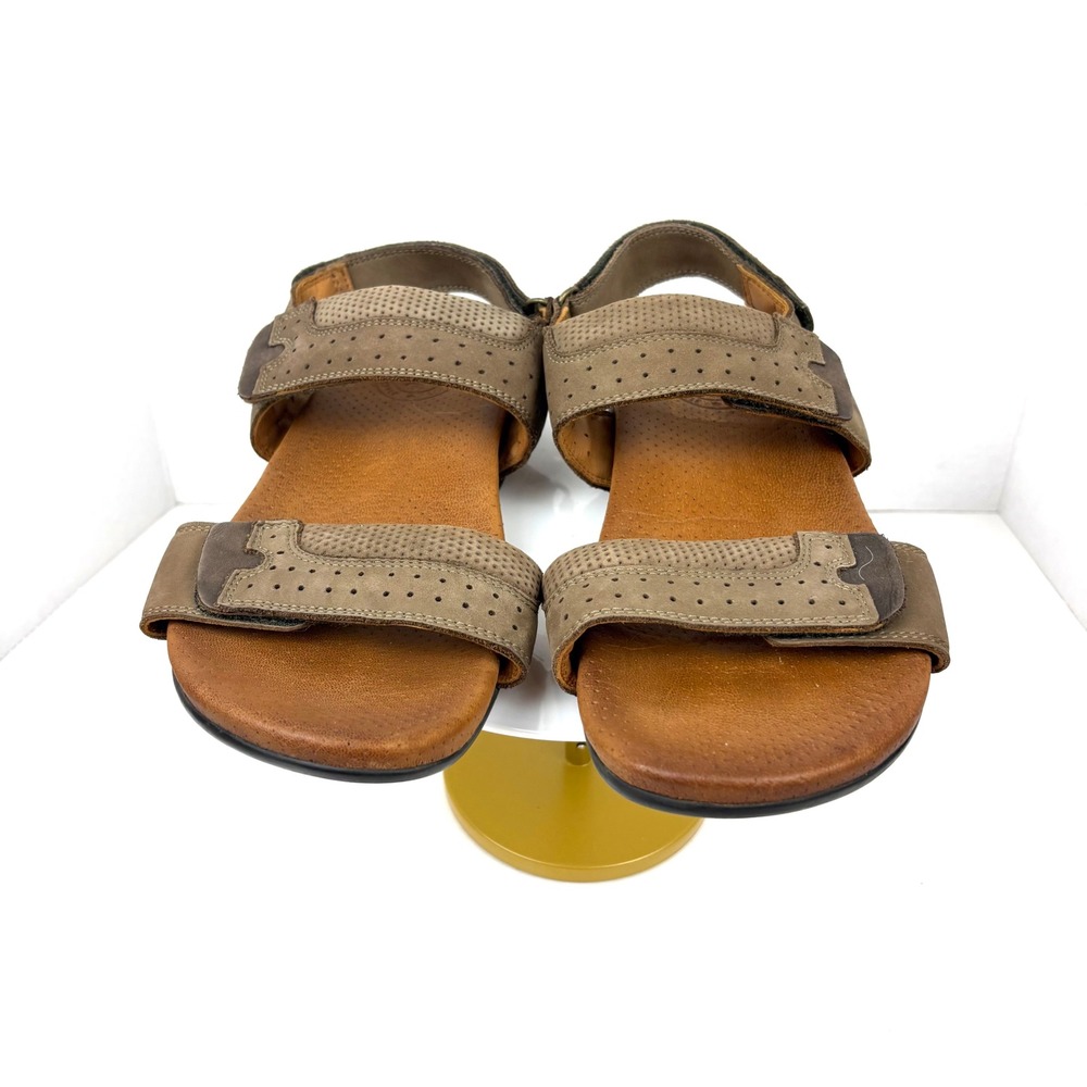 KangaROOS Urban Style Brown Leather Strappy Sandals Mens Size 41 Comfort Shoes